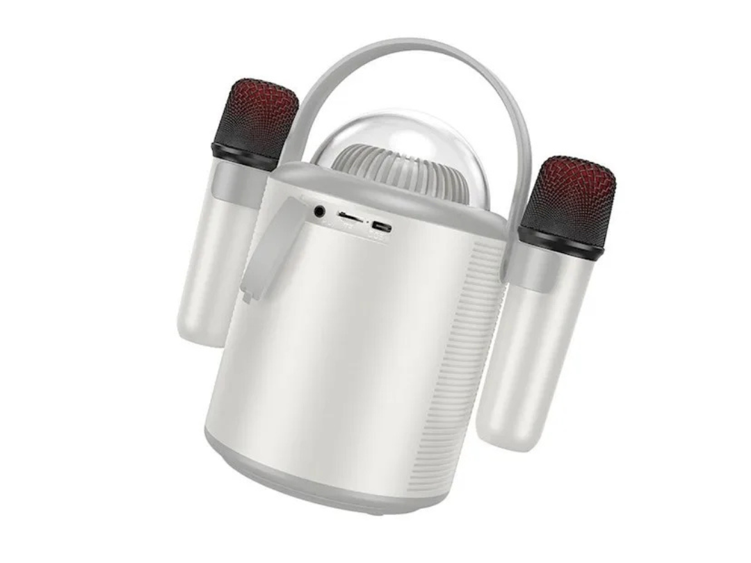 Hoco BS59 Pearlescent Bluetooth Speaker with Mic - Cold Gray Hoco BS59 Pearlescent Bluetooth Speaker with Mic - Cold Gray